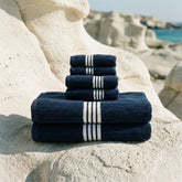 Set of luxurious Nautilus Australian Cotton Towels by Italic, plush and soft for home bath use