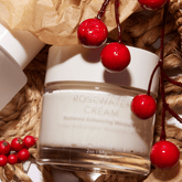 M.S Skincare Rosewater Cream face cream in a jar, featuring a smooth, hydrating formula for gentle skincare.