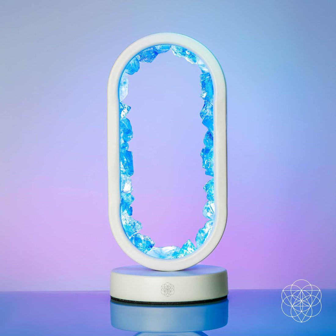 Clear quartz night light called Manifest Success by Conscious Items, featuring a sleek design symbolizing achievement and positive energy.