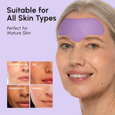 Maree Anti-Wrinkle Forehead Patches applied to forehead, designed to reduce wrinkles and smooth skin naturally.
