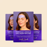 Maree anti-wrinkle forehead patches applied on a woman&