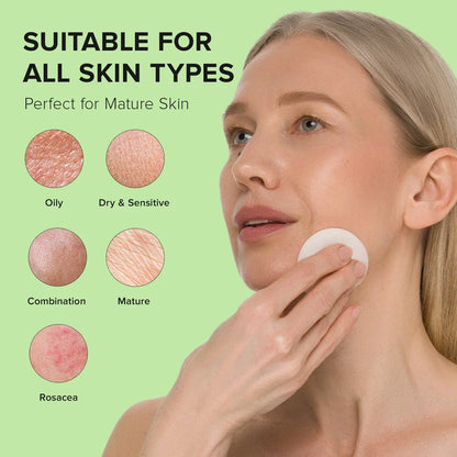 Maree Glycolic Acid Exfoliating Pads with natural ingredients for gentle skin exfoliation and brightening.