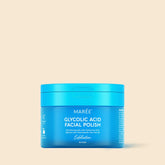 Maree Glycolic Acid Exfoliating Pads shown in a jar with pads ready for skincare use on a clean surface.