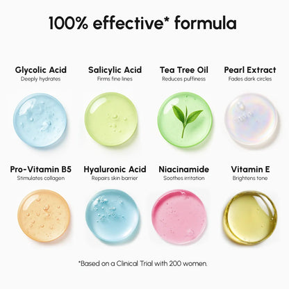 Maree Glycolic Acid Pads on a white background, 200-piece skincare treatment with exfoliating pads for smooth, refreshed skin.