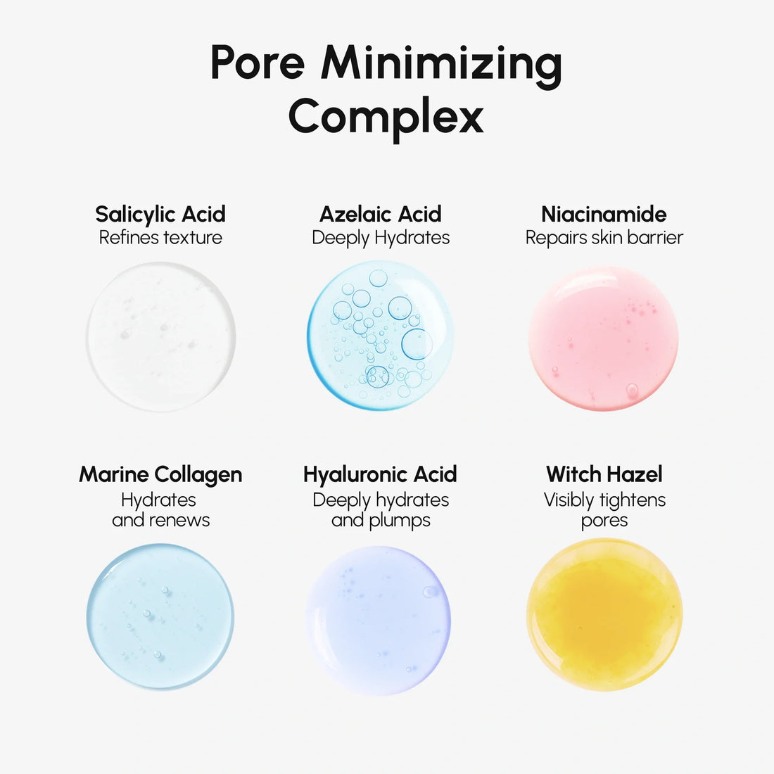 Maree Hydrating Pore Refining Toner in a clear bottle, showing the liquid formula and minimalist design.