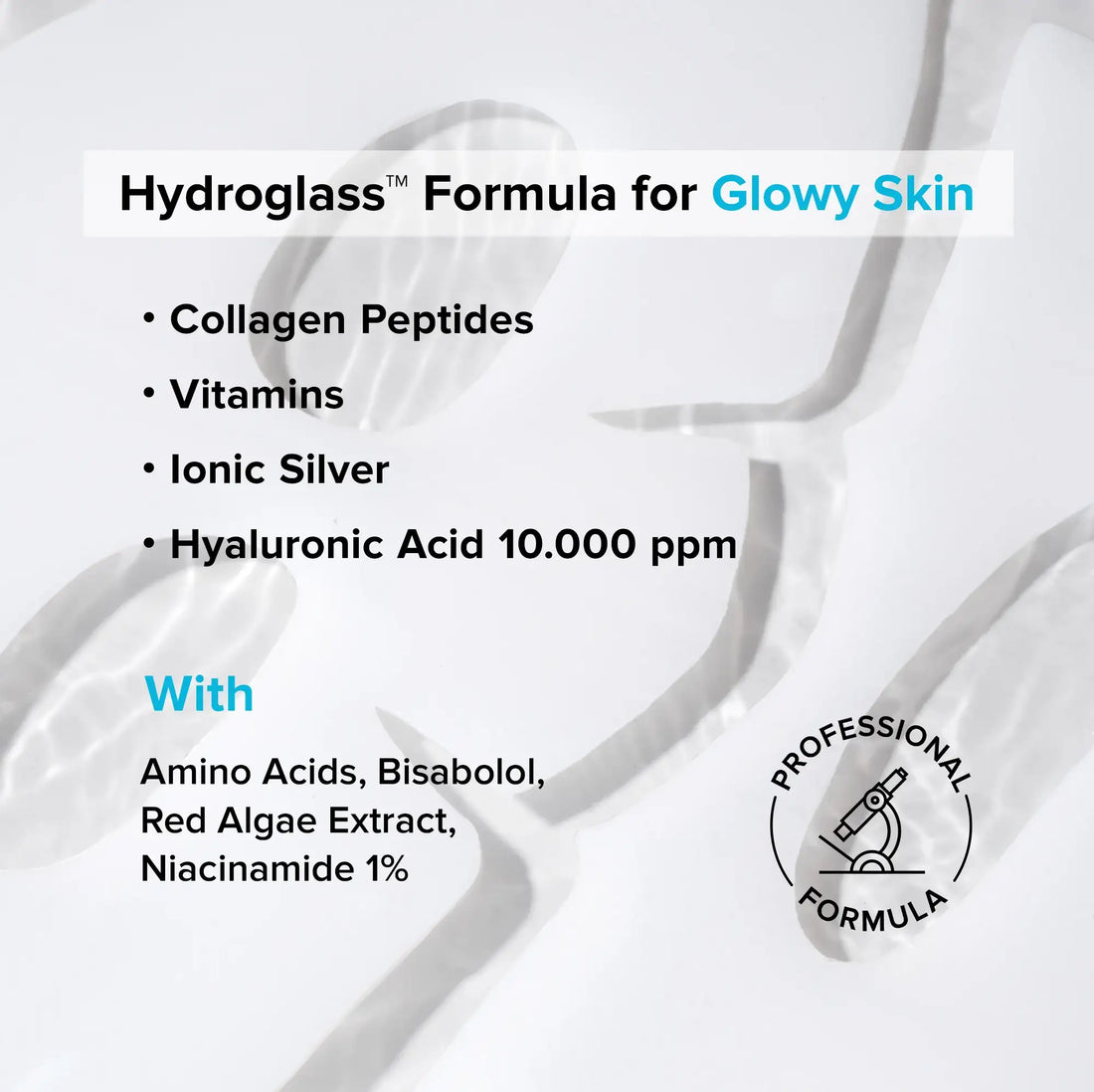 Maree Hydrogel Collagen Face Mask covering facial skin with a soothing, translucent hydrogel sheet for skincare.