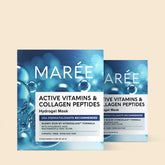 Maree Hydrogel Collagen Face Mask lying flat, showing its smooth, transparent gel surface designed for facial skincare.