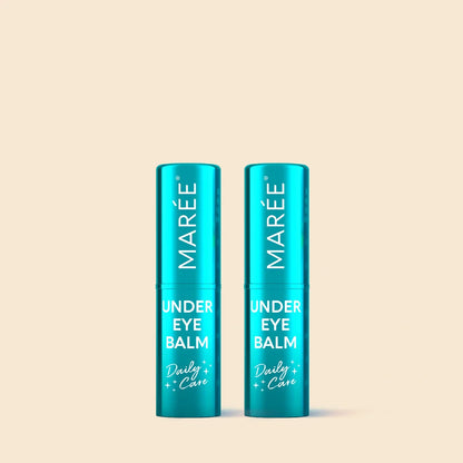 Maree Instant Eye Smoother Balm in a sleek compact, featuring smooth, creamy balm for reducing puffiness and fine lines around the eyes.