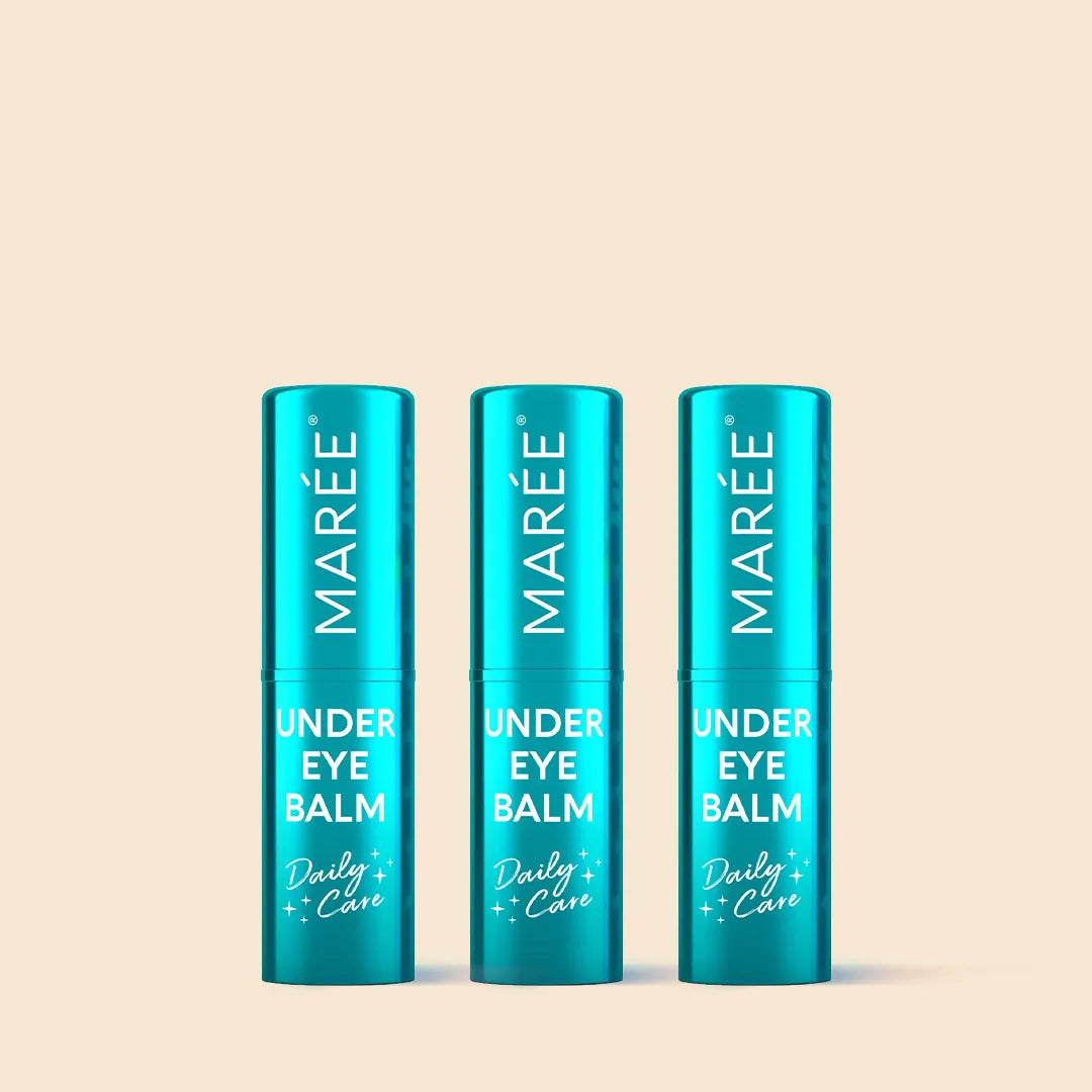 Maree Instant Eye Smoother Balm in a small jar, creamy skincare product designed to reduce puffiness and fine lines around the eyes.
