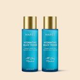 Maree Milky Rice Hydrating Toner in a clear bottle with a white cap, showing a milky, lightweight liquid for skin hydration.