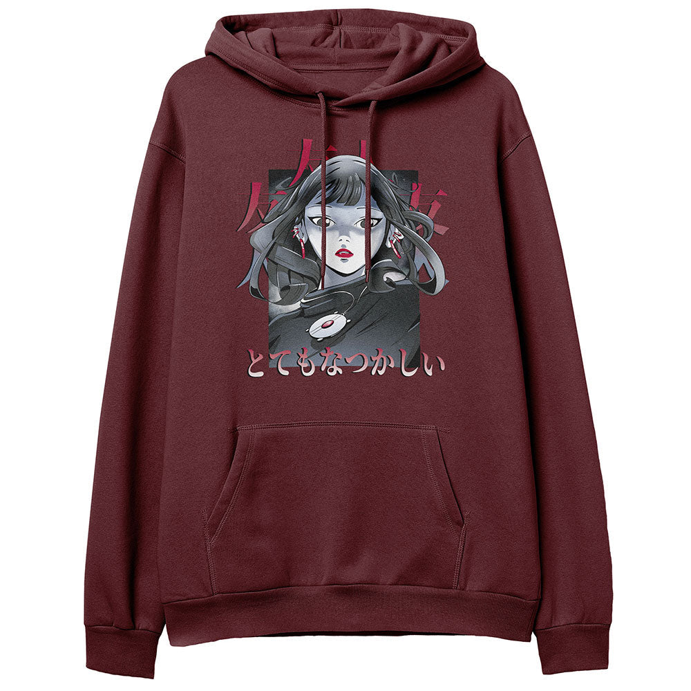 Yūjin Clothing I Saw You hoodie featuring a comfortable fit and casual style with a printed graphic design on the front.