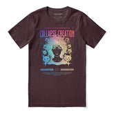 Yūjin Clothing Collapse Creation Cat T-Shirt featuring a colorful cat graphic on a casual cotton T-shirt.
