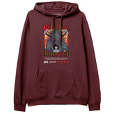 Yūjin Clothing Rebellion Hoodie featuring a comfortable fit and stylish design, shown in a close-up of the front view.