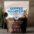 Unflavored collagen and electrolytes coffee booster from Meal Boosters in a clear jar with scoops for added health benefits.