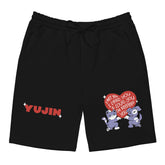 Yūjin Clothing I Love You shorts featuring a casual design with a comfortable fit and stylish print.