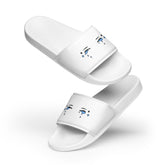 Yūjin Clothing Last Tear Slides showing slip-on style with textured soles and subtle branding for casual comfort.