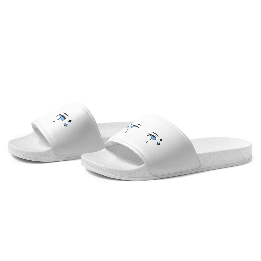Yūjin Clothing Last Tear Slides showing black slide sandals with wide strap and textured sole.