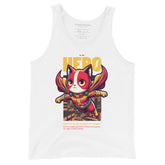 Yūjin Clothing Hero Cat Tank Top featuring a stylish cat graphic on lightweight fabric, perfect for casual wear.