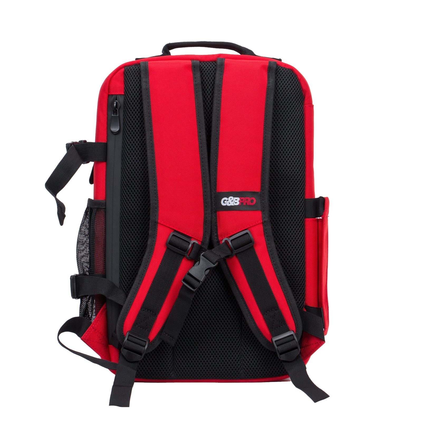Mid Size Mobile Workstation Backpack with Extending Tray System – Fire Red
