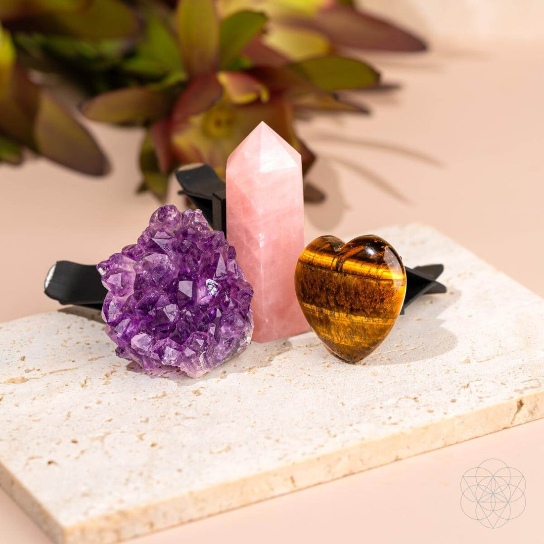 Mindful Multitasker Crystal Car Kit of Balance by Conscious Items, featuring a set of calming crystals for focus and harmony in the car.