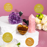 Set of crystals from the Mindful Multitasker Crystal Car Kit of Balance by Conscious Items, includes various polished stones for harmony.