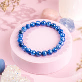 Conscious Items Kyanite bracelet featuring a unique blue gemstone, designed to promote truth and personal power.