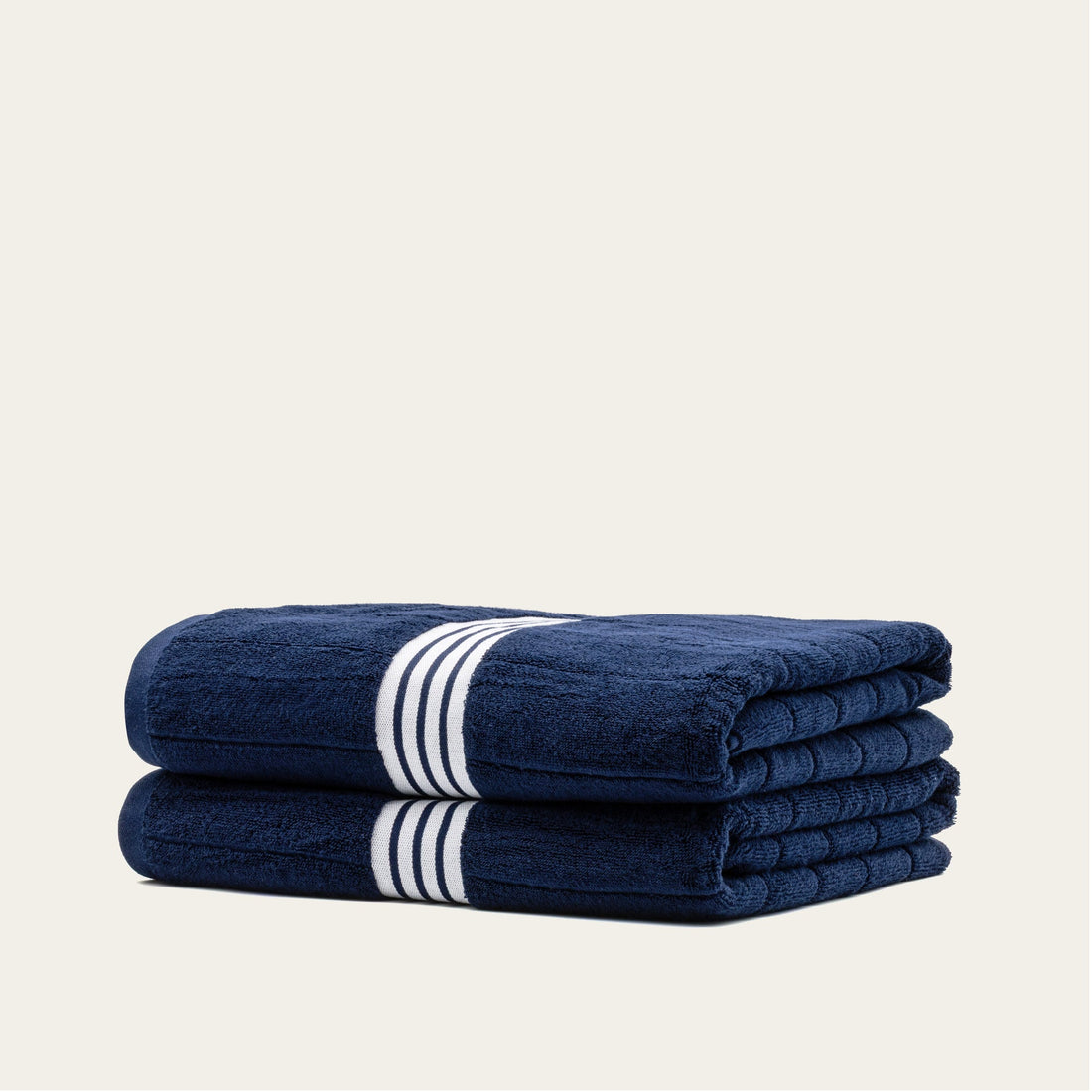 Nautilus Australian Cotton Bath Towel by Italic displayed on a towel rack, soft, plush, and white for a luxurious bathroom experience.