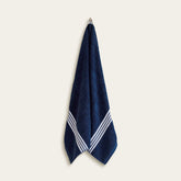 Nautilus Australian cotton bath towel by Italic, soft and plush, displayed in a home bathroom setting.