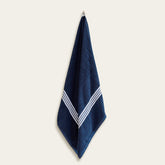 Italic Nautilus Australian Cotton Bath Towel, soft white towel with textured weave for luxury bath linen.