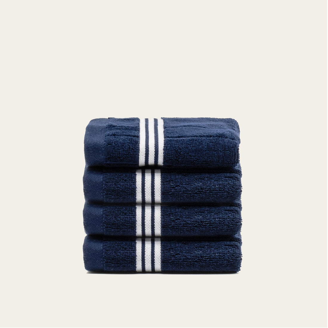 Nautilus Australian Cotton bath washcloth from Italic, soft and plush with white terry cloth texture for home bath use.