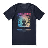 Yūjin Clothing Collapse Creation cat T-shirt featuring a colorful cat graphic on a casual cotton T-shirt for everyday wear.