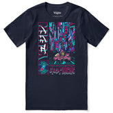 Yūjin Clothing Neo Tokyo T-Shirt featuring vibrant cityscape graphic and casual fit, made from soft, comfortable fabric.