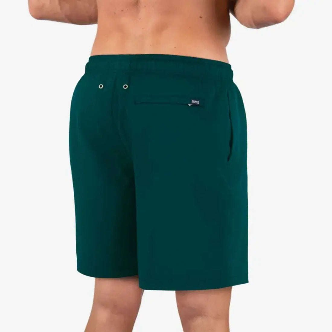 Men’s Premium Compression-Lined Hybrid Shorts – Night Green