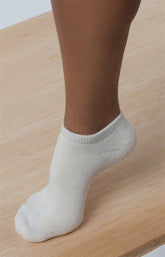 Spun Bamboo No Look Anklet Socks in natural bamboo viscose, lightweight and comfortable ankle socks for everyday wear.