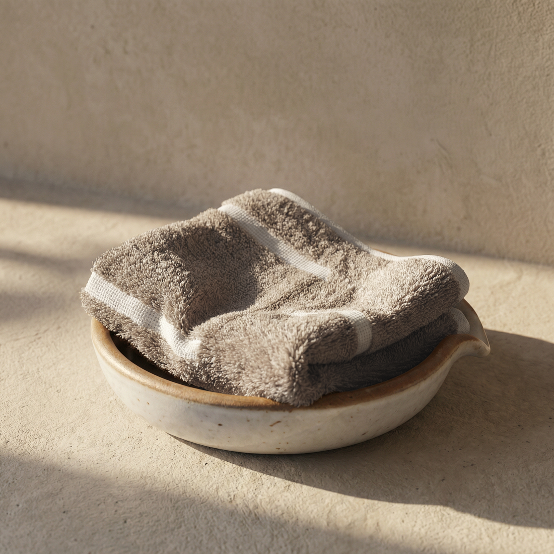 Italic Sorrel Australian Cotton washcloth with soft, absorbent texture, ideal for gentle skincare and everyday use.