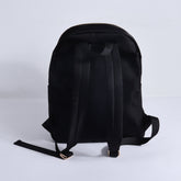 Nylon Empowerment Backpack "The Worthy" by Fitkitty Culture, stylish black bag with adjustable straps and front zip pocket.