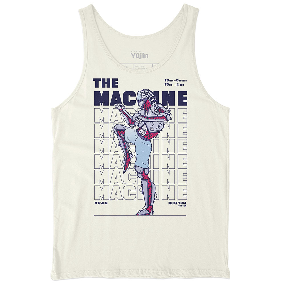 Yūjin Clothing Muay Thai Fighter tank top featuring martial arts-inspired design and breathable fabric for active training.