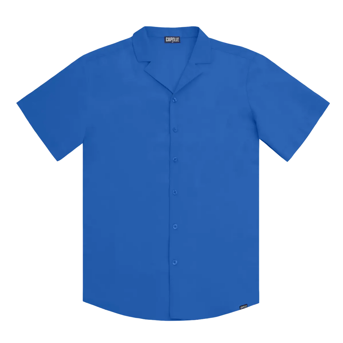 Men’s Short Sleeve Tailored Fit Button-Down Shirt – Ocean Blue