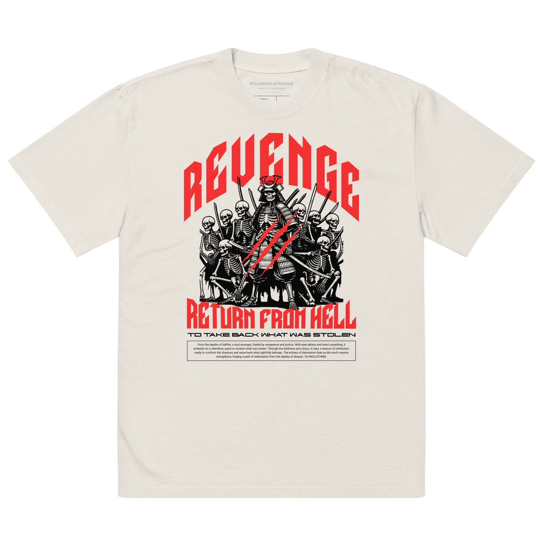 Revenge Oversized Faded T-Shirt