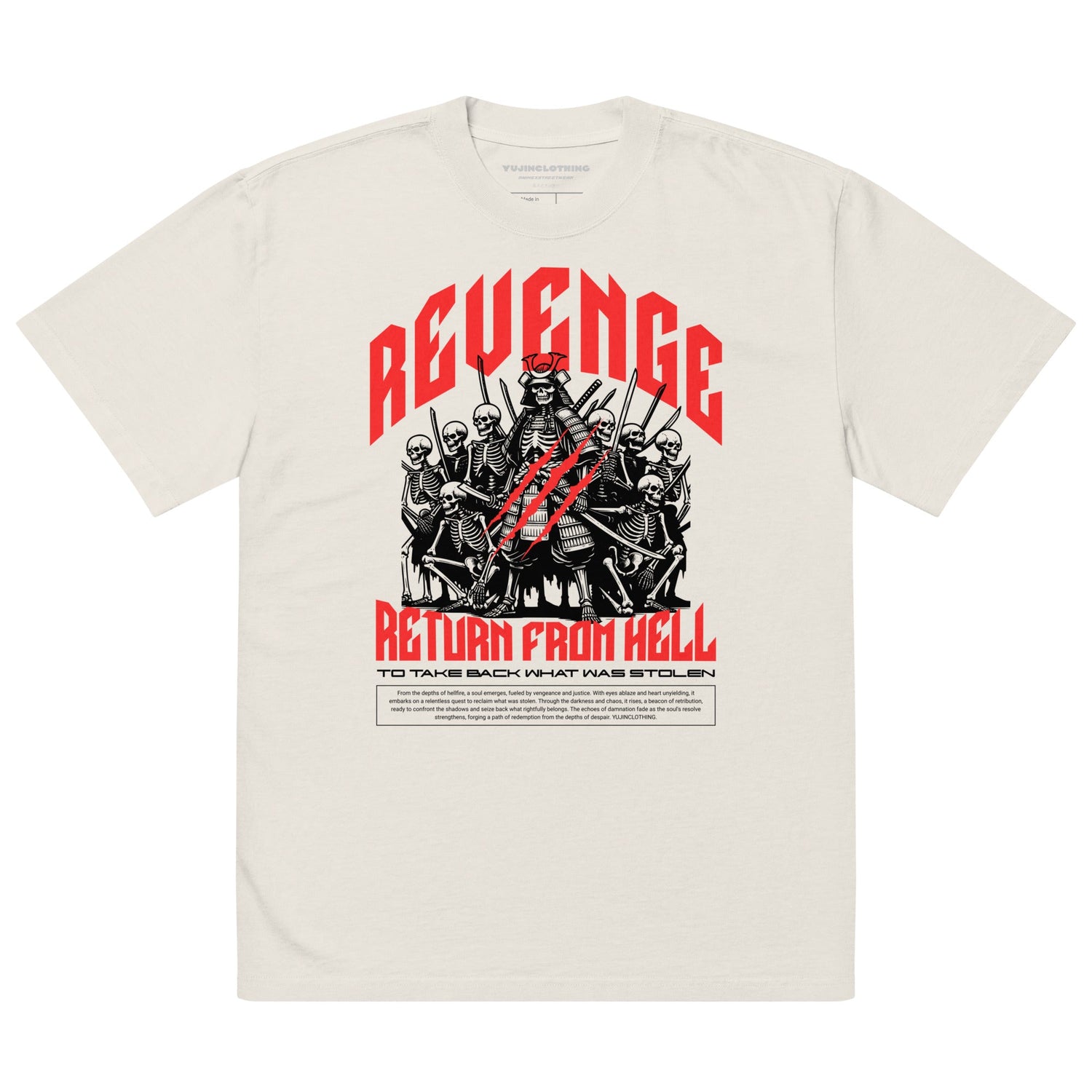 Revenge Oversized Faded T-Shirt