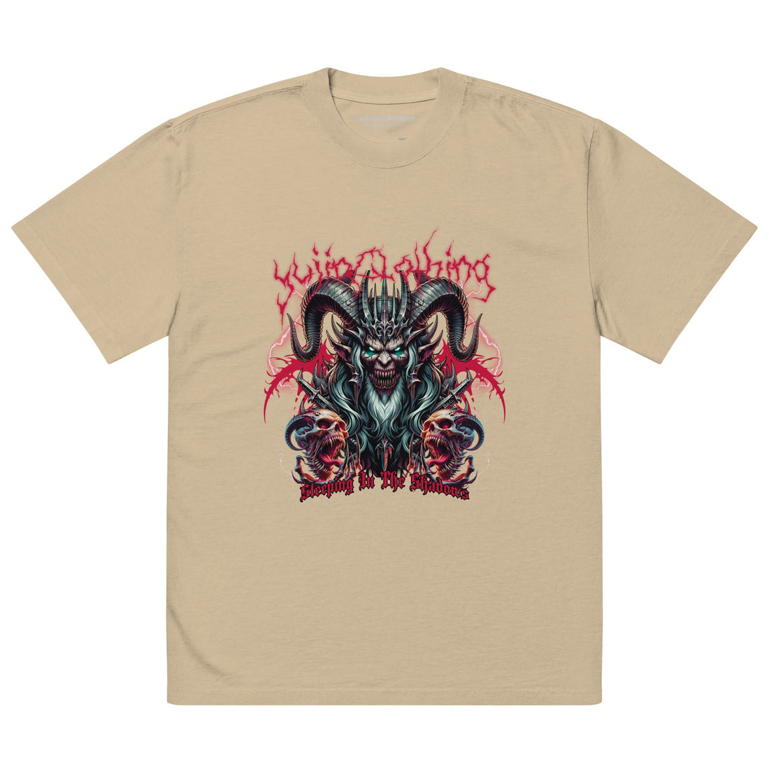 Darkness Oversized Faded T-Shirt