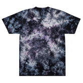 Yūjin Clothing Amor tie-dye T-shirt featuring vibrant colorful patterns and a comfortable fit, displayed on a plain background.