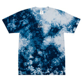 Yūjin Clothing Amor tie-dye T-shirt featuring vibrant, swirling colorful patterns on soft cotton fabric.