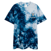 Yūjin Clothing Kitsune Mask tie-dye T-shirt featuring a vibrant fox mask design on soft, comfortable fabric.