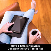 Shield Your Body SYB Laptop Pad for home and garden, small portable cushion designed for comfortable tablet and laptop use.