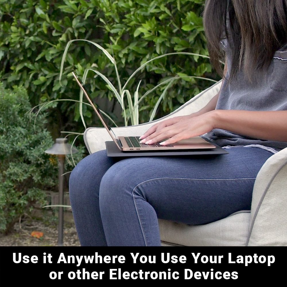 Shield Your Body SYB Laptop Pad for home and garden use, providing comfortable support for laptops on any surface.
