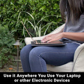 Shield Your Body SYB Laptop Pad for home and garden use, providing comfortable support for laptops on any surface.