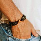 Conscious Items Pi Yao Wealth Bracelet featuring a traditional Pi Yao charm on a beaded bracelet for good fortune and protection.