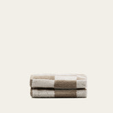 White Pietra Australian Cotton washcloth from Italic with soft, textured fabric for gentle skincare and daily use.