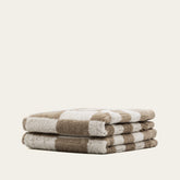 Soft white Pietra Australian Cotton Washcloth by Italic, showing textured fabric and plush surface for gentle skincare.